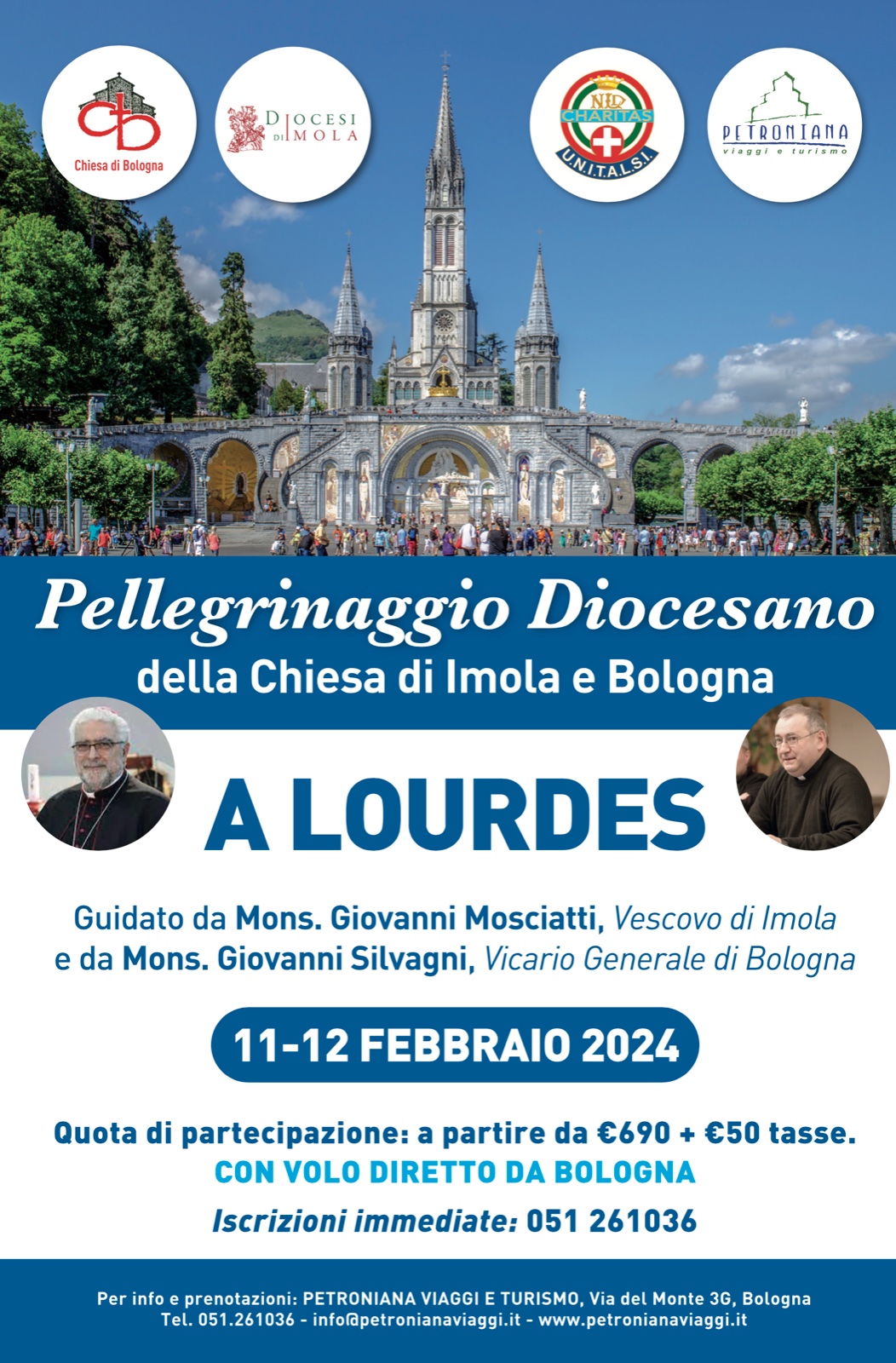 Lourdes – Pellegrinaggio Diocesano della Chiesa di Imola e Bologna
